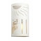 Luxury Lighting Asavva 13in. High Ceramic Outdoor Wall Light, Paintable White Bisque 411-82 W-u/d-7-17 - alternate 3